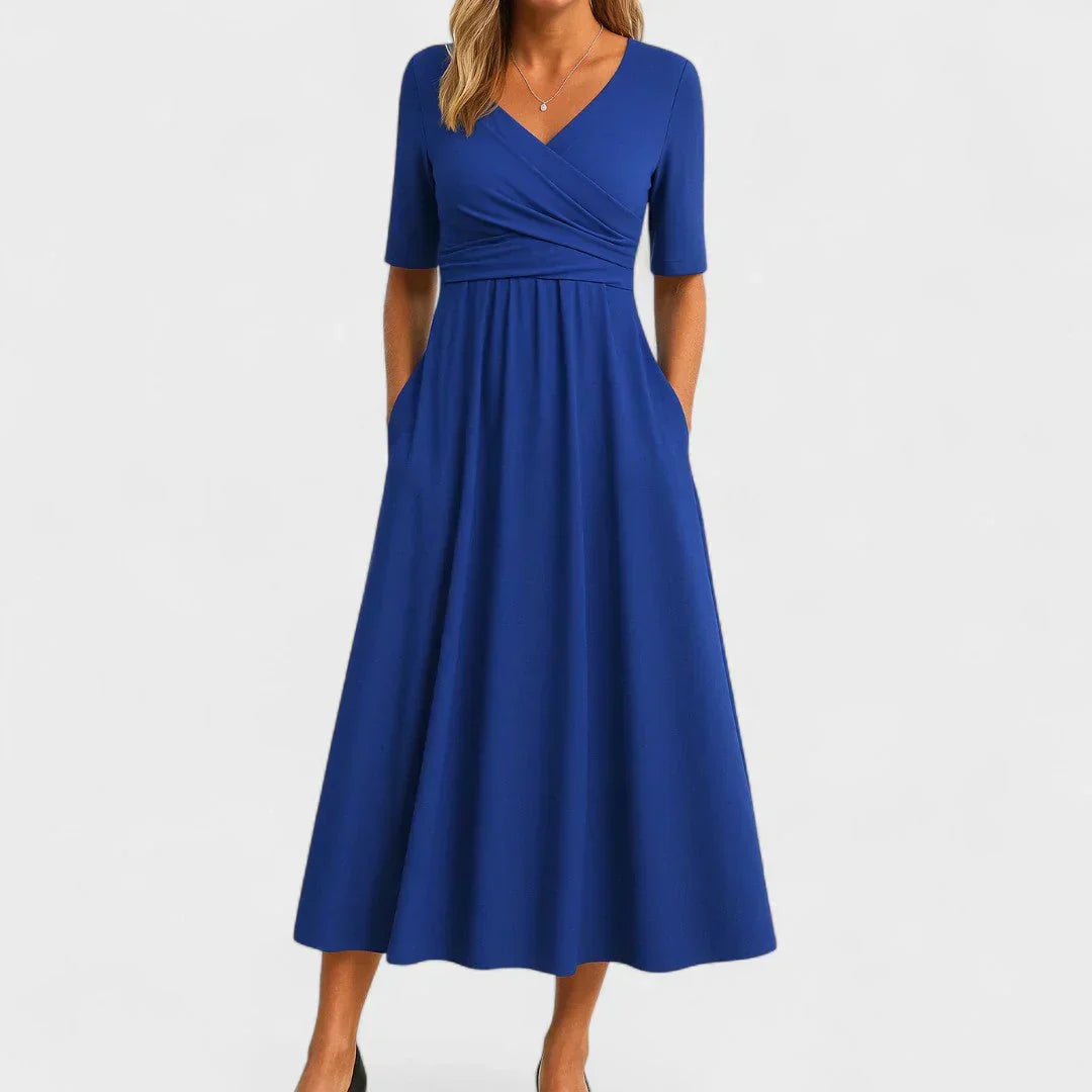 Eliza | Elegant Wrap Midi Dress