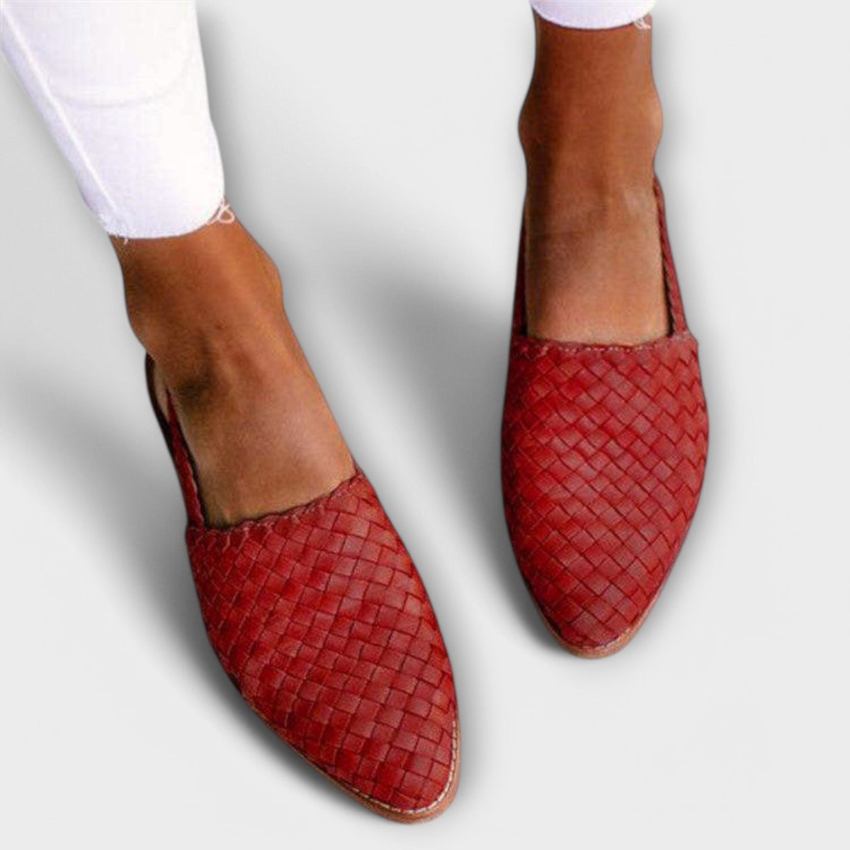 Sandy™ - Woven Leather Moccasins