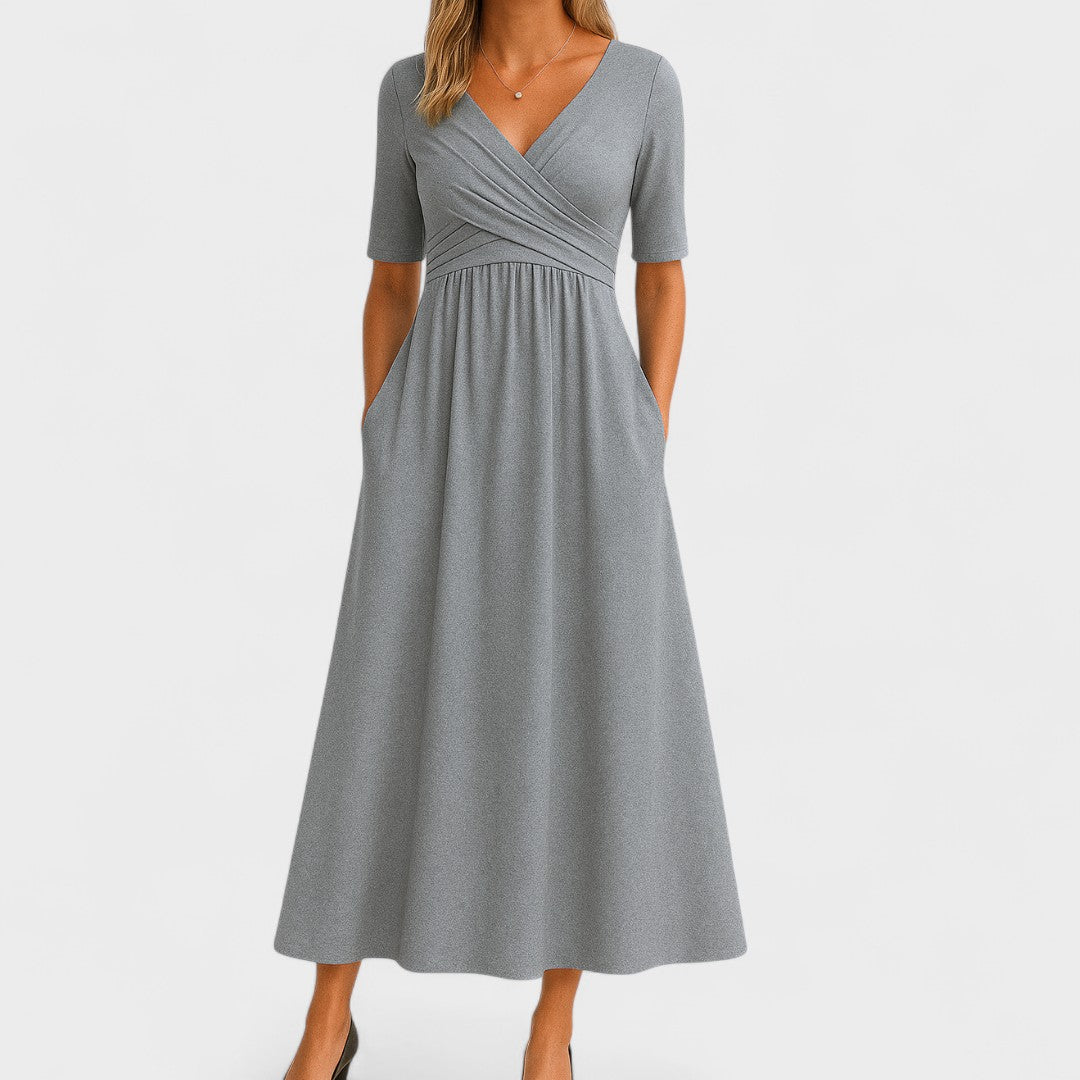 Eliza | Elegant Wrap Midi Dress