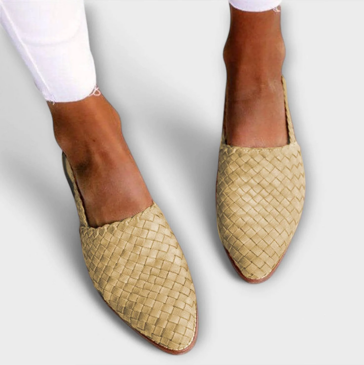 Sandy™ - Woven Leather Moccasins