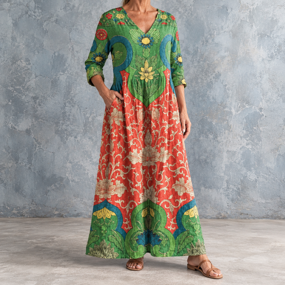 Zola | Boho Floral Maxi Dress