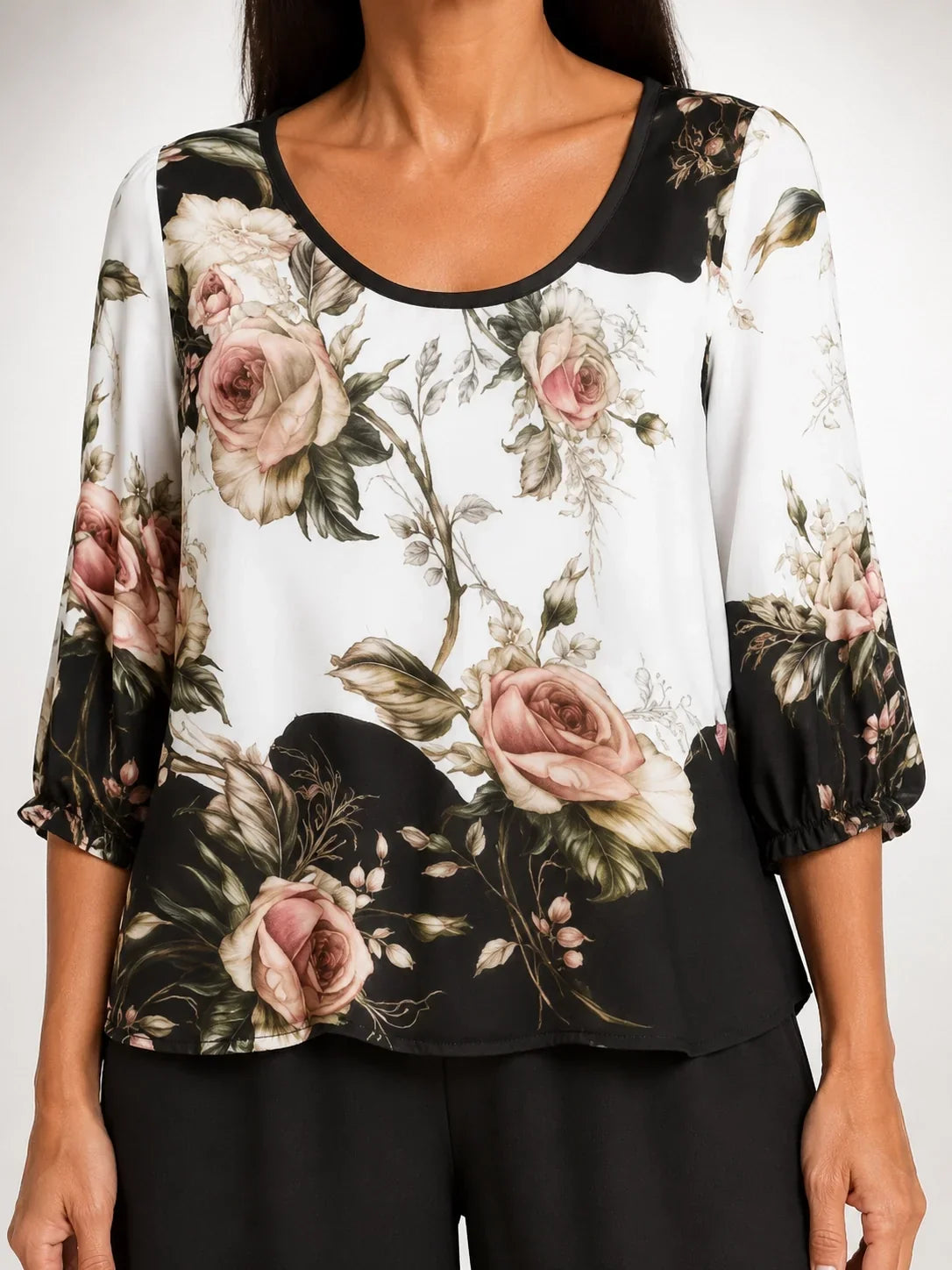 Ricarda™ | Conjunto Floral Negro