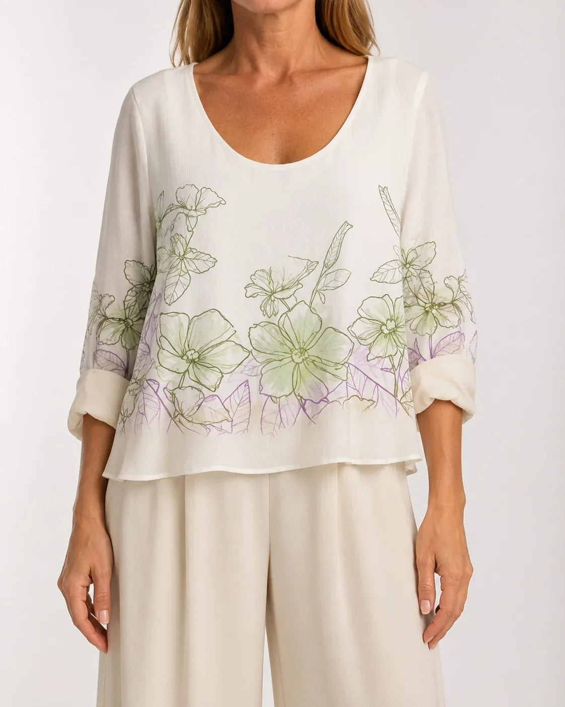 Teodosia™ | Conjunto Floral Albaricoque