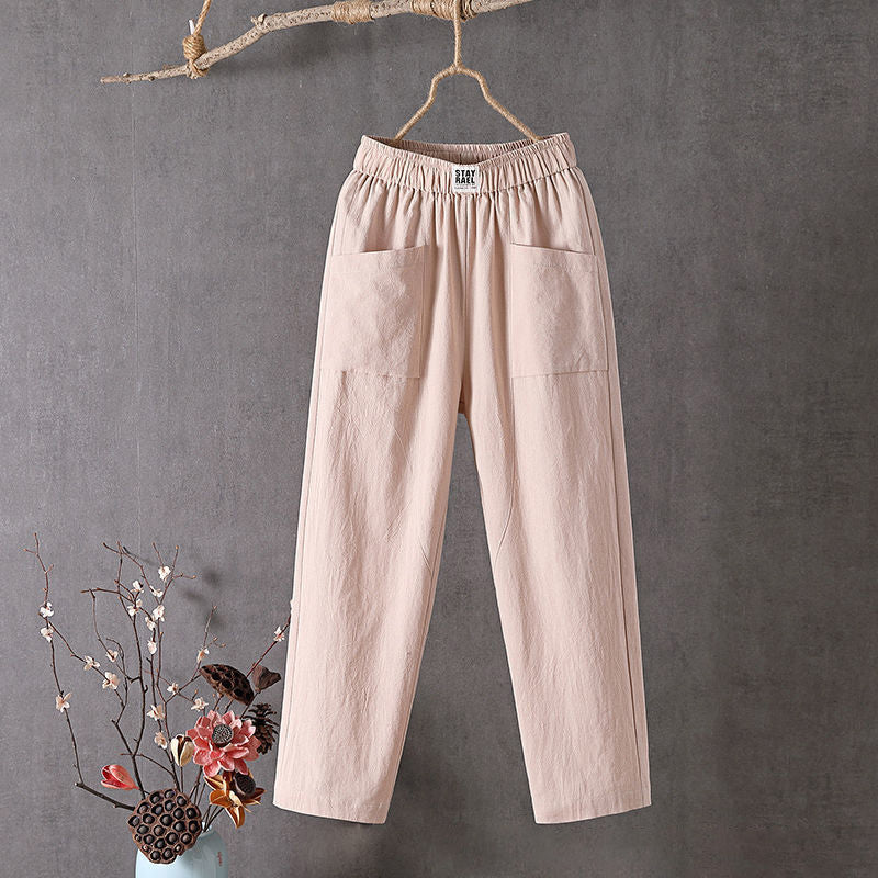 Alyra - Pantalones Relax con Bolsillos