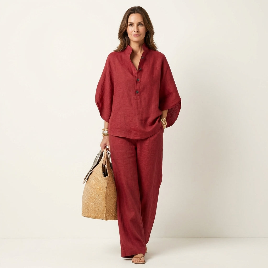Luciana | Conjunto de Dos Piezas en Lino