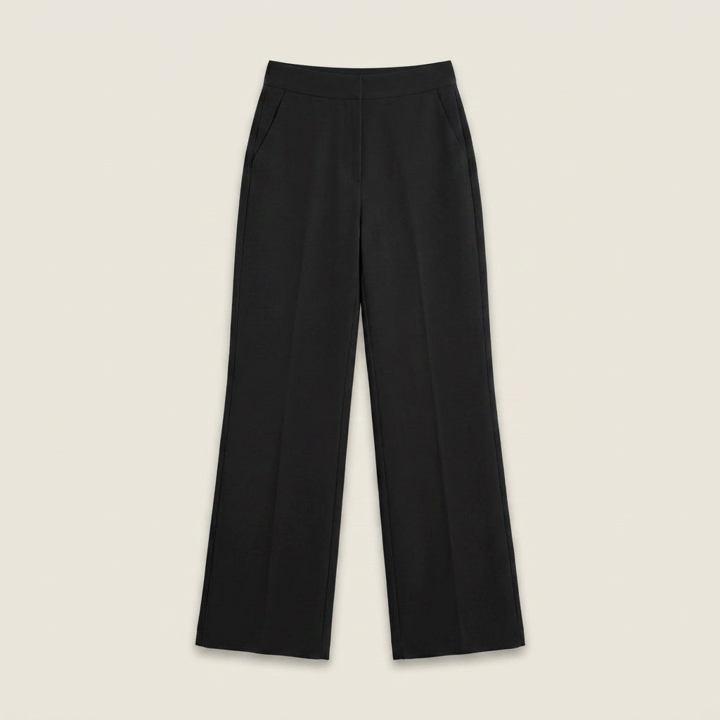 Elena™ | Pantalón Recto de Talle Alto