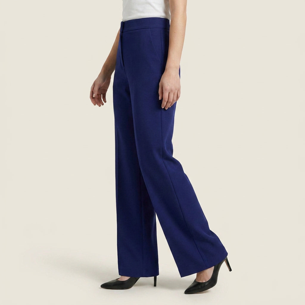 Elena™ | Pantalón Recto de Talle Alto