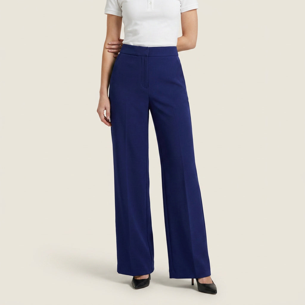 Elena™ | Pantalón Recto de Talle Alto
